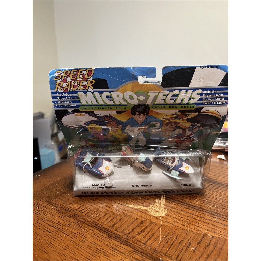 ACE Speed Racer Micro-Techs, “New Adventures Set #2” 1994, Vintage NEW & Sealed
